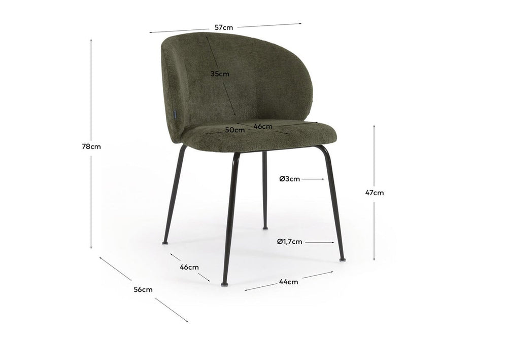 Como Minnie Chair-fabric/ mustard  