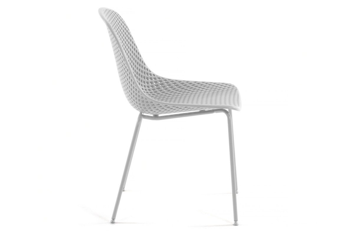 Como Quinby Outdoor Cafe Chair - Strong and Sturdy Plastic Seat Como 