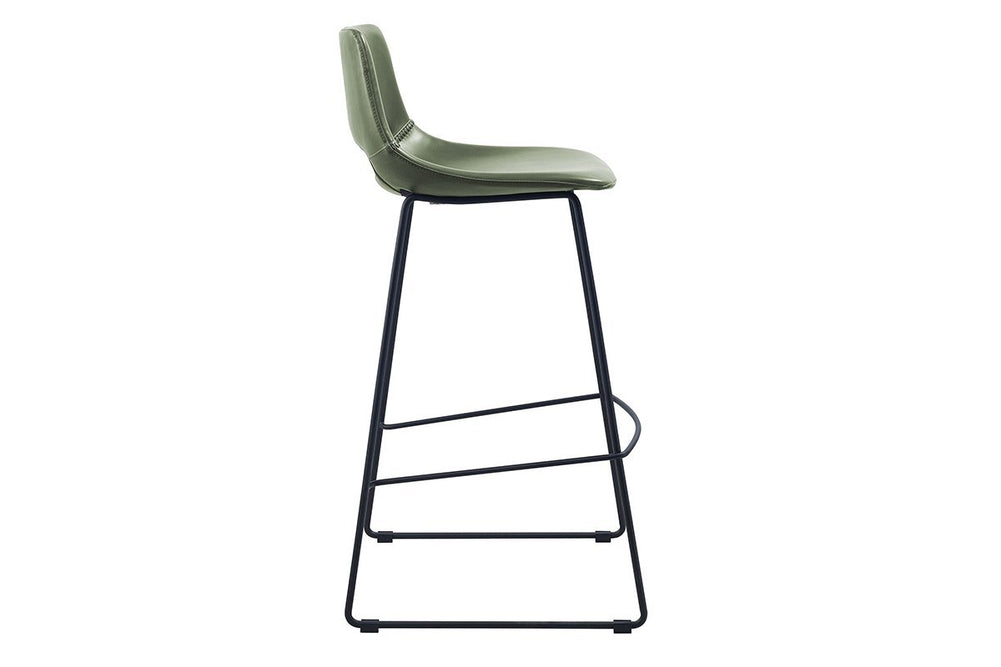 Como Ziggy Contemporary Bar Stool - 650mm Seat Height-PU rust  