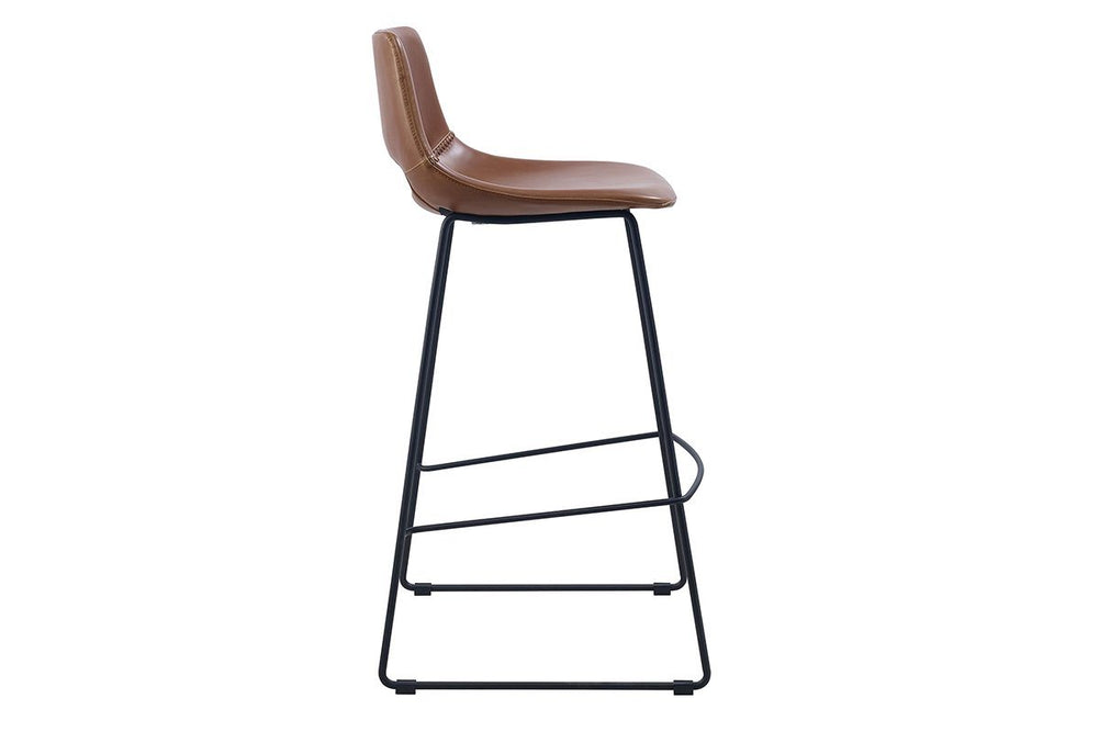 Como Ziggy Contemporary Bar Stool - 650mm Seat Height-PU rust  