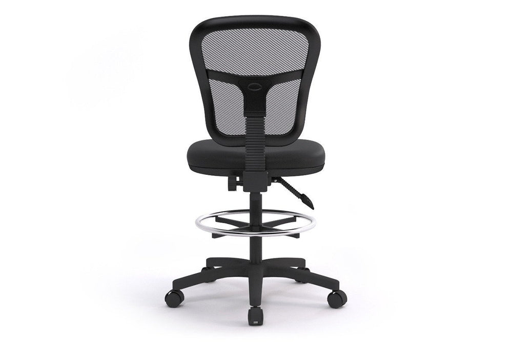 Dove Mesh Drafting Chair-black  