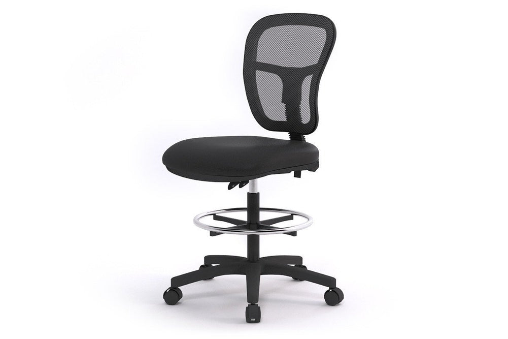 Dove Mesh Drafting Chair-black  