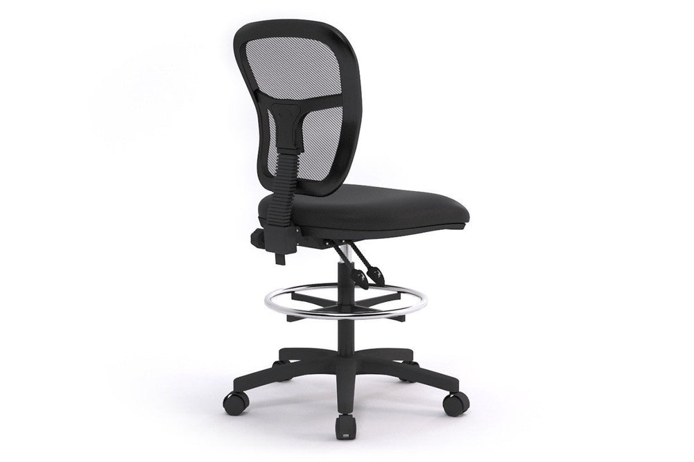 Dove Mesh Drafting Chair-black  