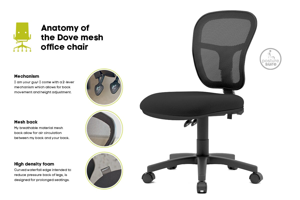 Dove Mesh Office Chair Jasonl 