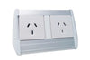 DPG Harmony Desk Mounted Module in Silver 2 Power - Thumbnail 1 