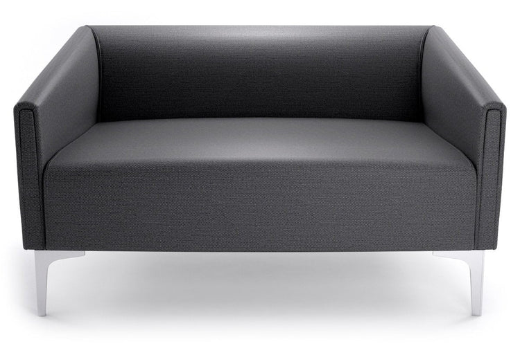 Drej Lounge Chair - Double Jasonl chrome leg dark grey 