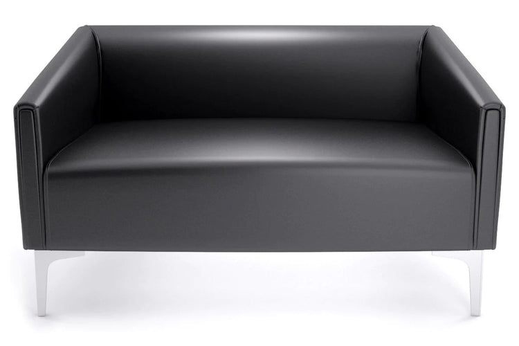Drej Lounge Chair - Double Jasonl chrome leg black PU 