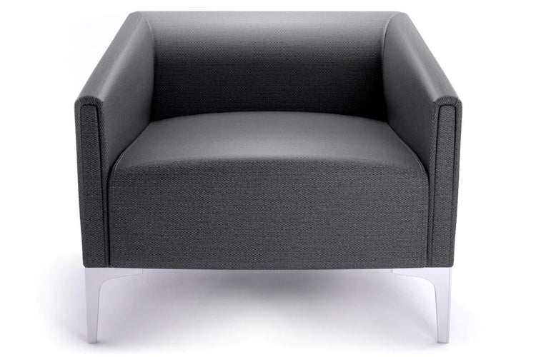 Drej Lounge Chair - Single Jasonl chrome leg dark grey 