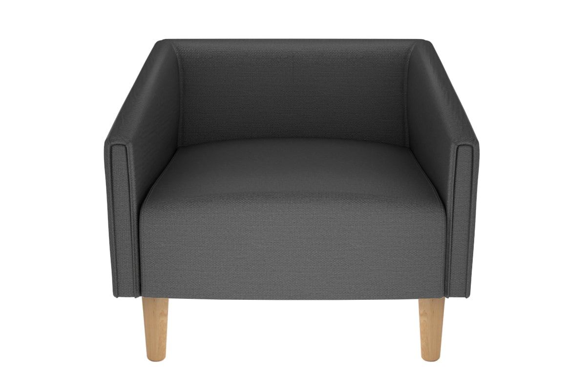 Drej Lounge Chair - Single Jasonl wooden leg dark grey 