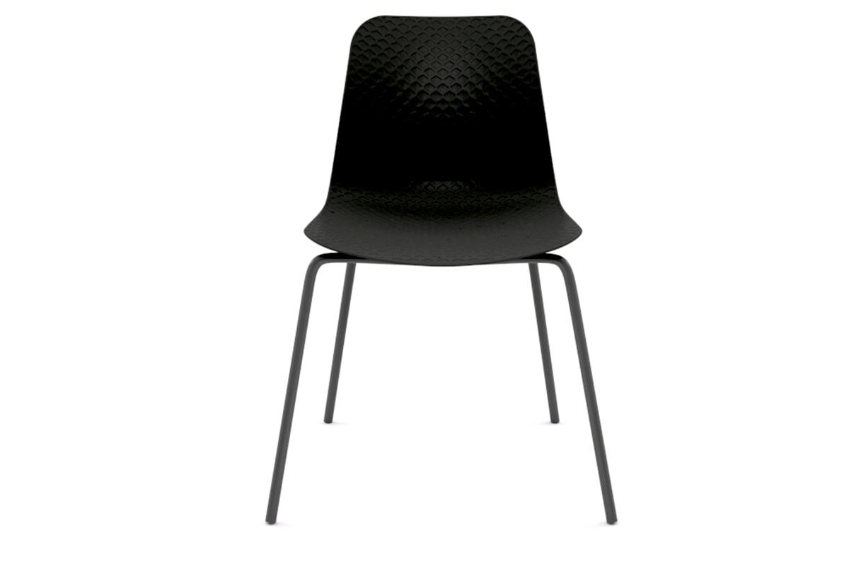 Dune Cafe Chair - 4 Leg Base Jasonl black leg black 