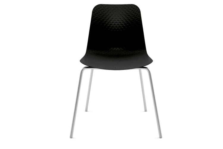 Dune Cafe Chair - 4 Leg Base Jasonl chrome leg black 