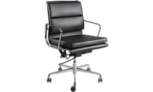  - Eames Reproduction Office Chair - Medium Padded Black Back - 1