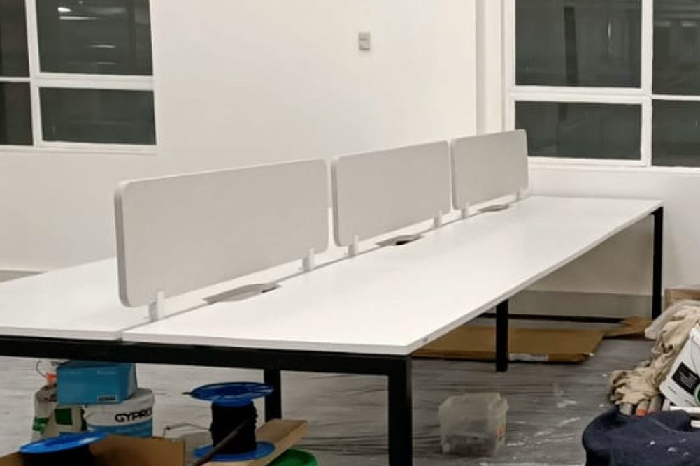 Acoustic Screen 24mm Thick with Radius Corners - Savoye Light Grey  (Pickup at Melbourne Showroom)-350H x 1500W  
