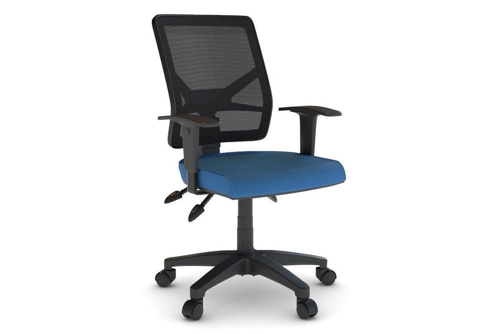 Heron Ergonomic Task Chair - Mesh Back-blue black height adjustable 