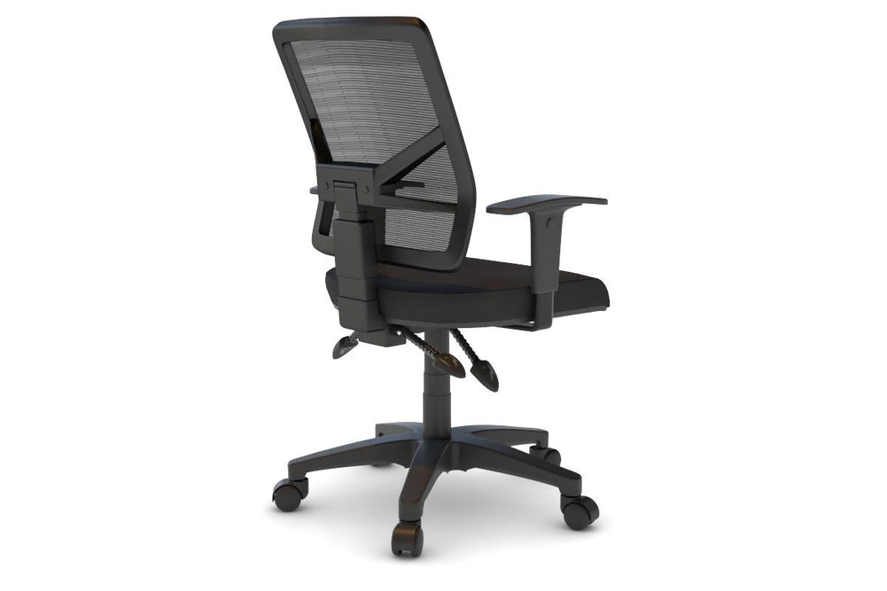 Heron Ergonomic Task Chair - Mesh Back-blue black height adjustable 