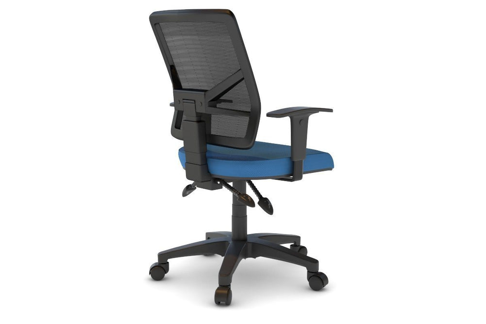 Heron Ergonomic Task Chair - Mesh Back-blue black height adjustable 