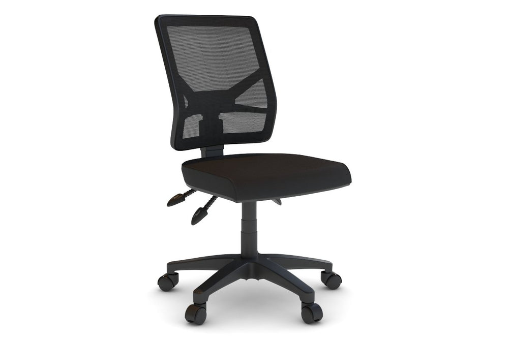 Heron Ergonomic Task Chair - Mesh Back-black none 