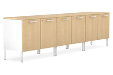  - Executive Credenza Office Storage Cabinet Extra - 2400mm [White] - 1