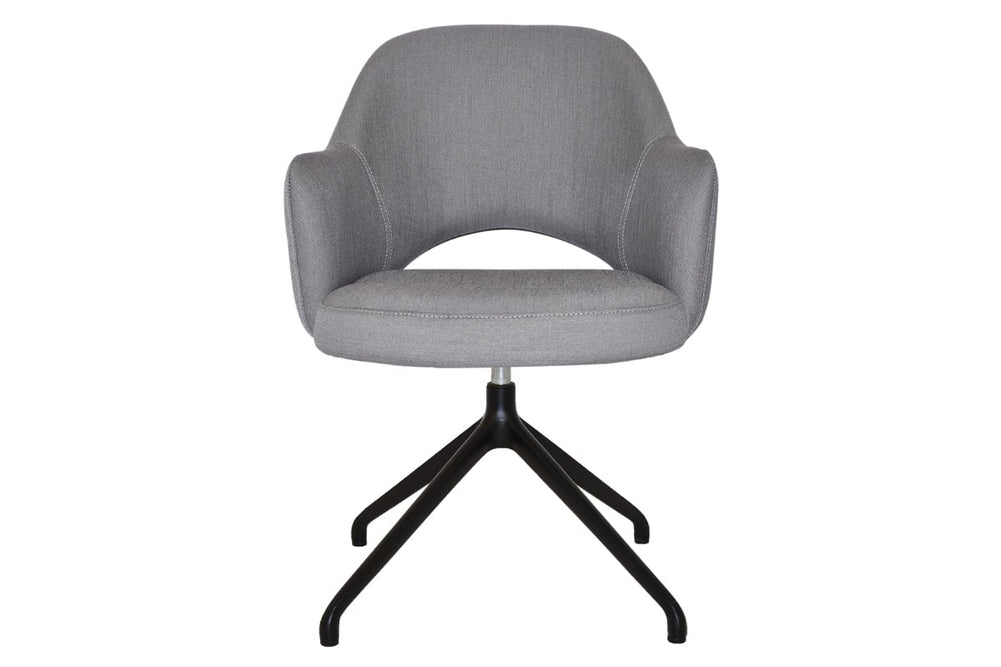 EZ Hospitality Cairo Indoor Armchair Metal Base - Black Trestle-pelle/benito tan  