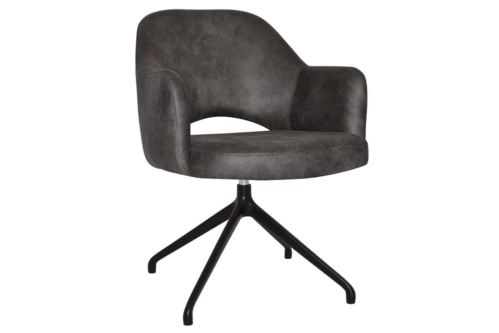 EZ Hospitality Cairo Indoor Armchair Metal Base - Black Trestle-eastwood slate  