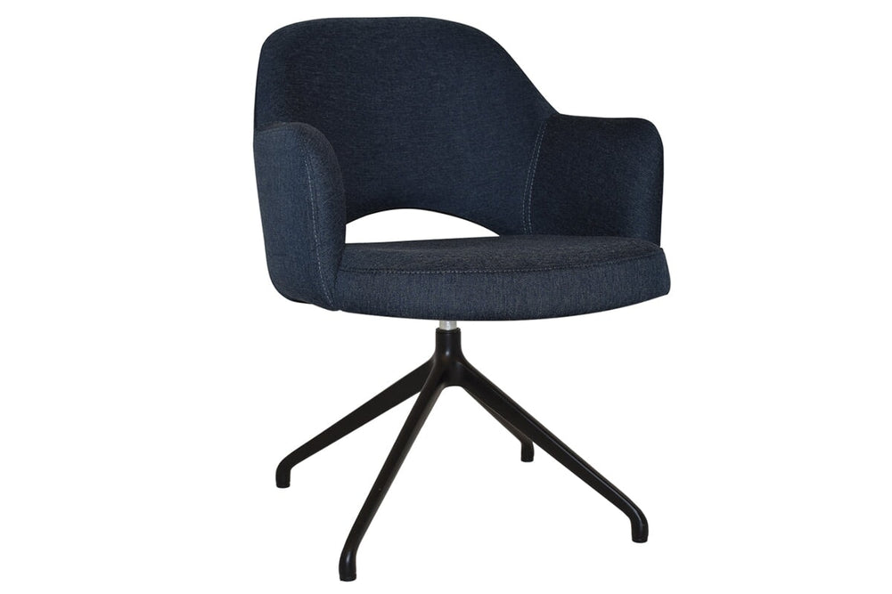 EZ Hospitality Cairo Indoor Armchair Metal Base - Black Trestle-gravity navy  