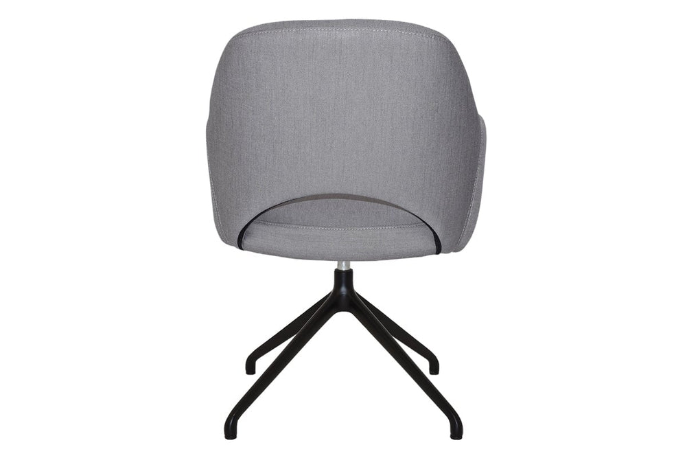 EZ Hospitality Cairo Indoor Armchair Metal Base - Black Trestle-pelle/benito tan  