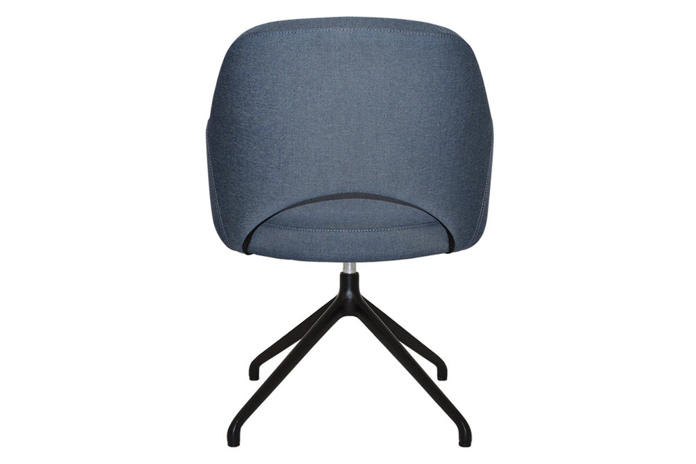 EZ Hospitality Cairo Indoor Armchair Metal Base - Black Trestle-pelle/benito tan  