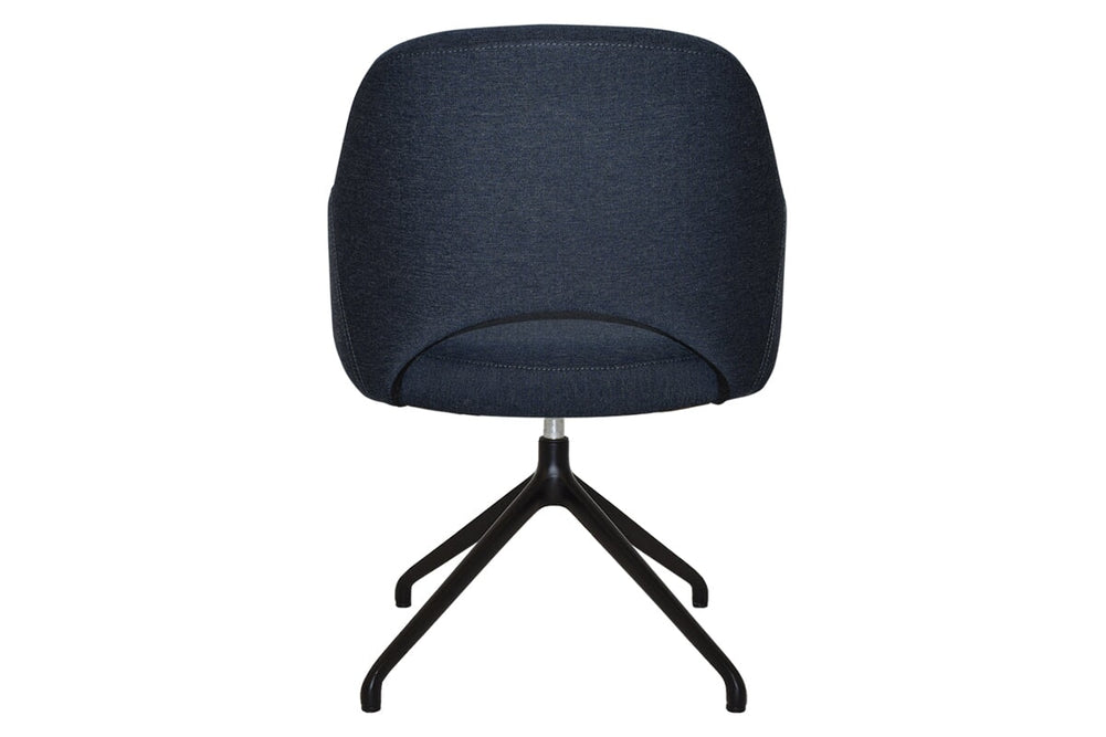 EZ Hospitality Cairo Indoor Armchair Metal Base - Black Trestle-pelle/benito tan  