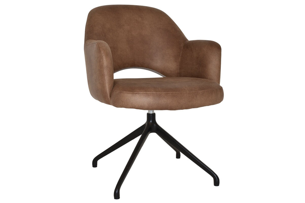 EZ Hospitality Cairo Indoor Armchair Metal Base - Black Trestle-eastwood tan  