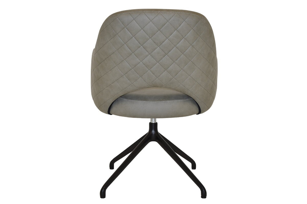 EZ Hospitality Cairo Indoor Armchair Metal Base - Black Trestle-pelle/benito tan  