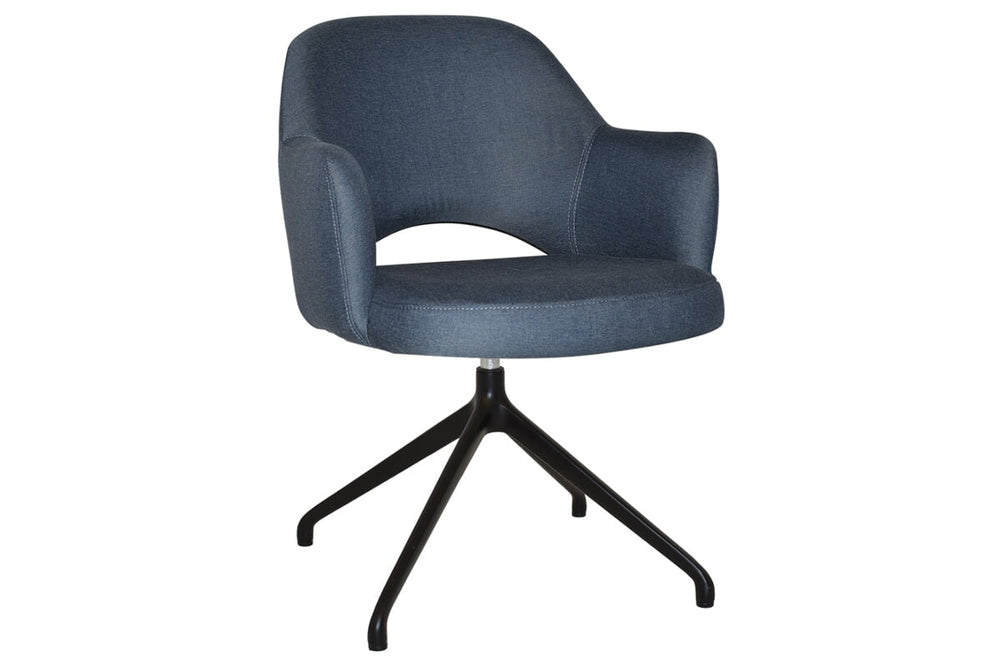 EZ Hospitality Cairo Indoor Armchair Metal Base - Black Trestle-gravity denim  