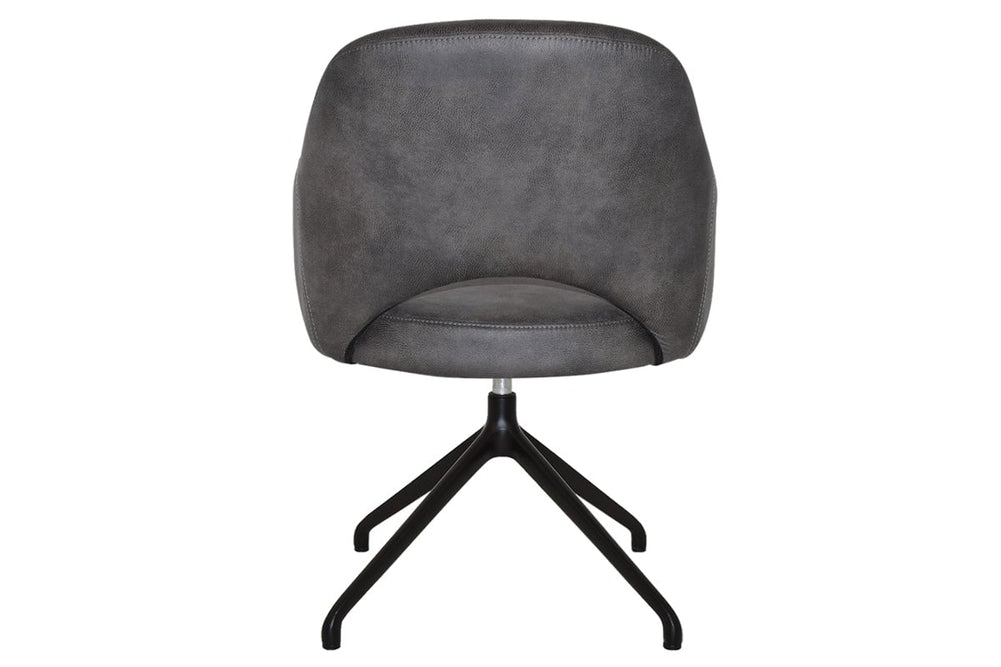 EZ Hospitality Cairo Indoor Armchair Metal Base - Black Trestle-pelle/benito tan  