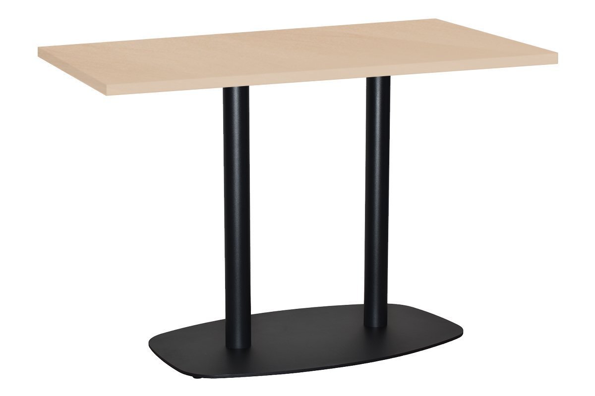 EZ Hospitality Arc Cafe Table Double Base - Black Frame [1200L x 800W] EZ Hospitality 