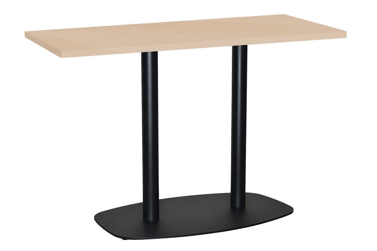 EZ Hospitality Arc Cafe Table Double Base - Black Frame [1400L x 700W] EZ Hospitality 