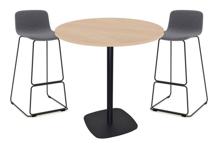 EZ Hospitality Arc Tall Round Bar Counter Table - Black Frame [700 mm] EZ Hospitality maple 