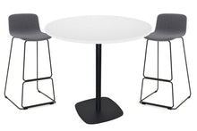  - EZ Hospitality Arc Tall Round Bar Counter Table - Black Frame [800 mm] - 1
