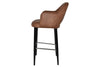 EZ Hospitality Avalon Stool Black with Arms - 750mm Seat Height - Thumbnail 39 