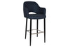 EZ Hospitality Avalon Stool Black with Arms - 750mm Seat Height - Thumbnail 13 