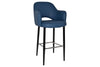 EZ Hospitality Avalon Stool Black with Arms - 750mm Seat Height - Thumbnail 9 