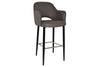 EZ Hospitality Avalon Stool Black with Arms - 750mm Seat Height - Thumbnail 1 
