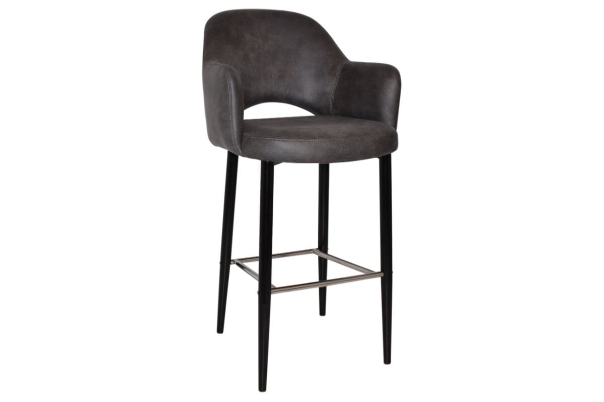 EZ Hospitality Avalon Stool with Arms 750 mm [Black] EZ Hospitality eastwood slate 