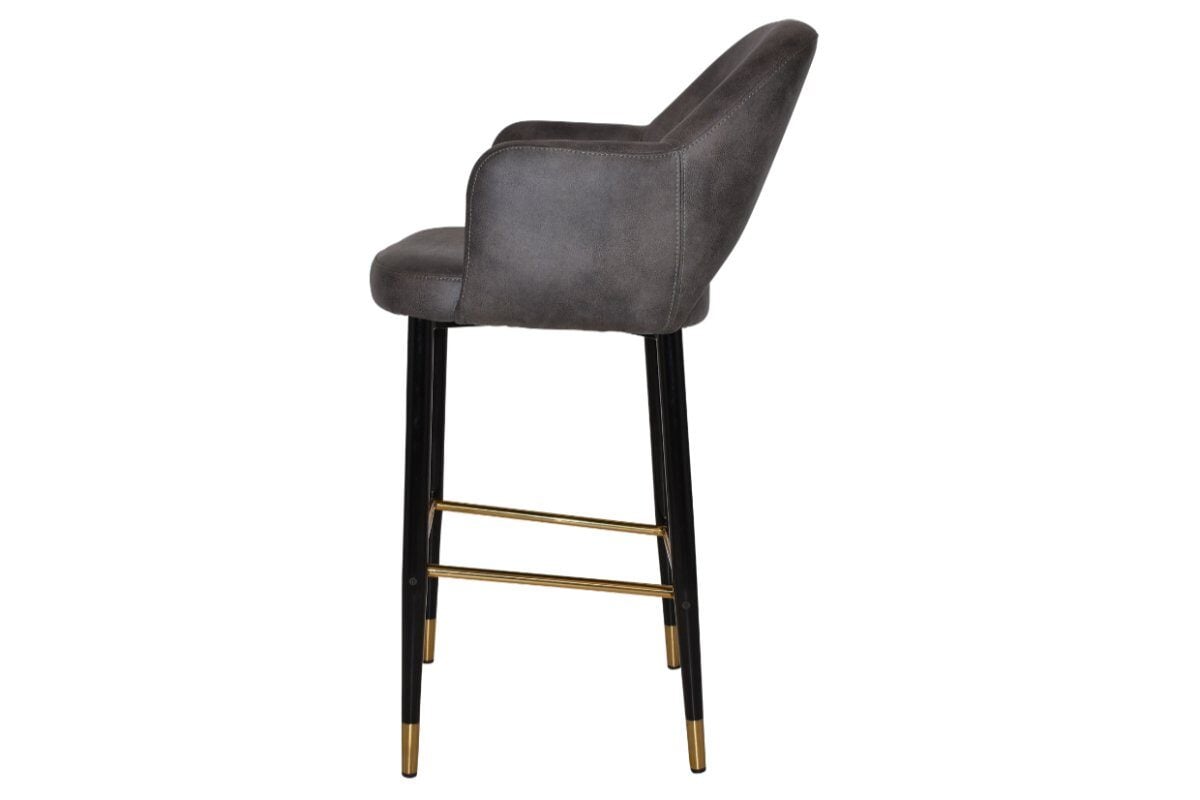 EZ Hospitality Avalon Stool with Arms 750 mm [Black brass] EZ Hospitality 