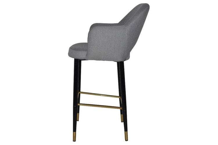 EZ Hospitality Avalon Stool with Arms 750 mm [Black brass] EZ Hospitality 