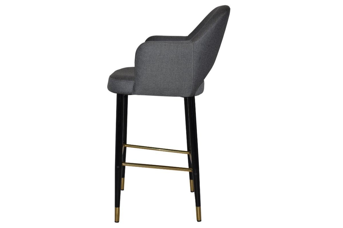 EZ Hospitality Avalon Stool with Arms 750 mm [Black brass] EZ Hospitality 