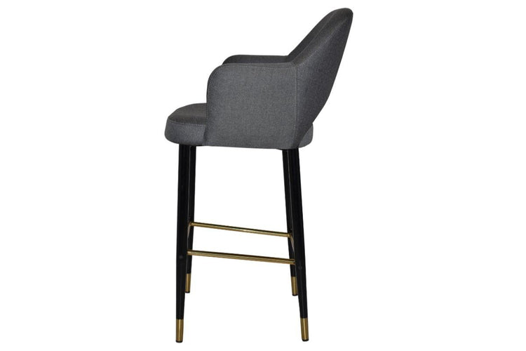 EZ Hospitality Avalon Stool with Arms 750 mm [Black brass] EZ Hospitality 