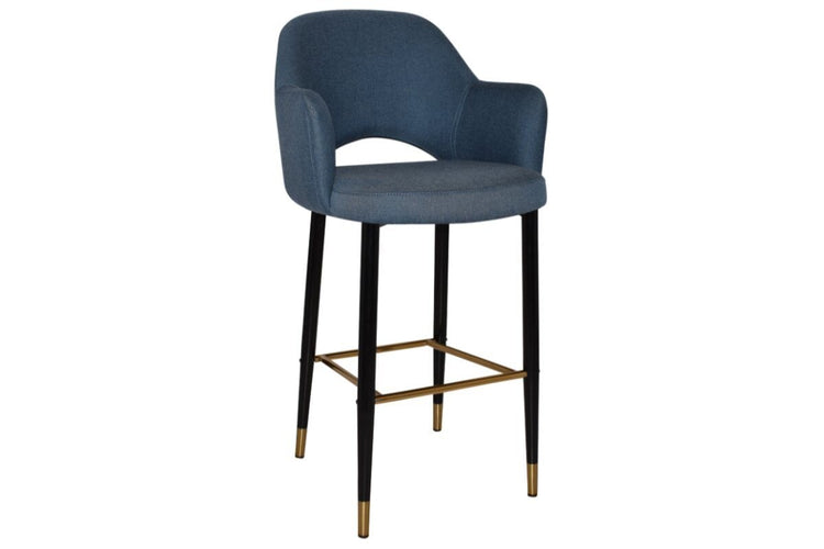 EZ Hospitality Avalon Stool with Arms 750 mm [Black brass] EZ Hospitality gravity denim 