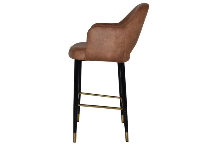 EZ Hospitality Avalon Stool with Arms 750 mm [Black brass] EZ Hospitality 