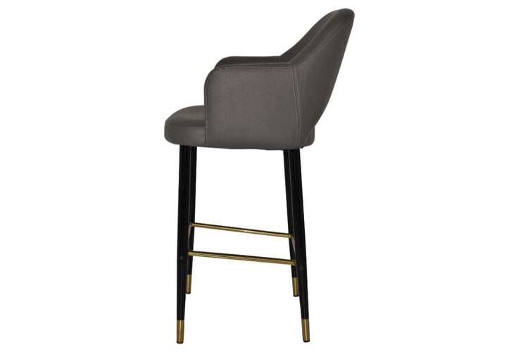 EZ Hospitality Avalon Stool with Arms 750 mm [Black brass] EZ Hospitality 