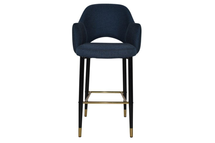 EZ Hospitality Avalon Stool with Arms 750 mm [Black brass] EZ Hospitality 