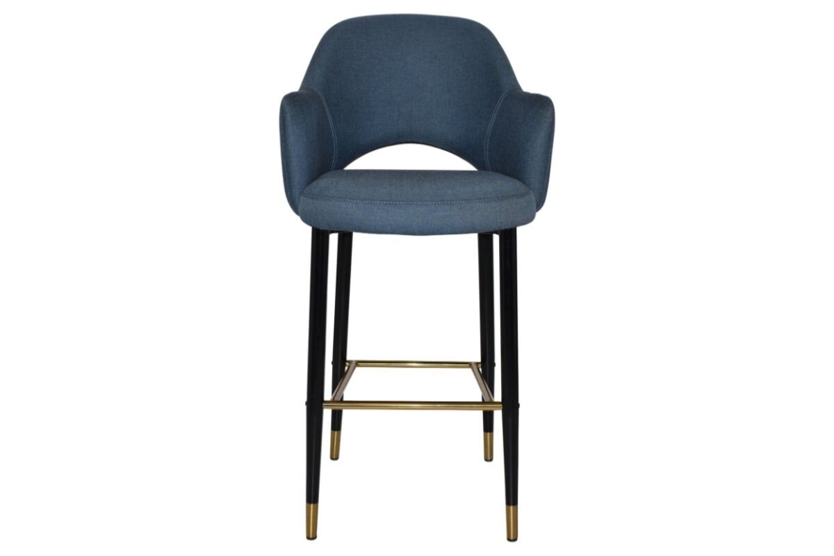 EZ Hospitality Avalon Stool with Arms 750 mm [Black brass] EZ Hospitality 